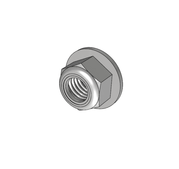 3/8-16 NYLON FLANGED LOCKNUT