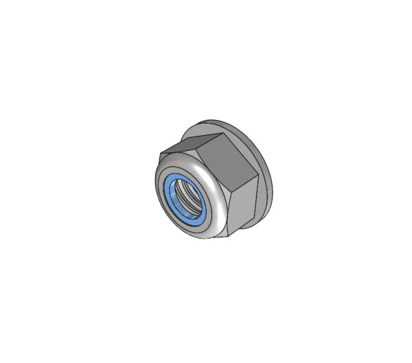 1/4-20 NYLON FLANGED LOCKNUT