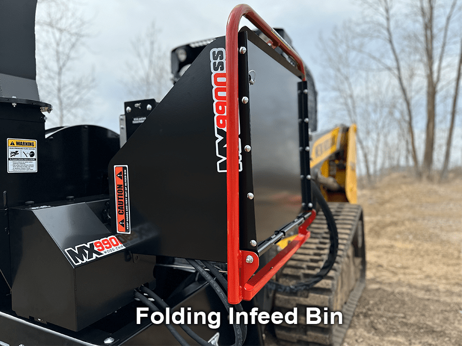 9" Skid steer Wood Chipper Skid steer attachment WoodChipper Made