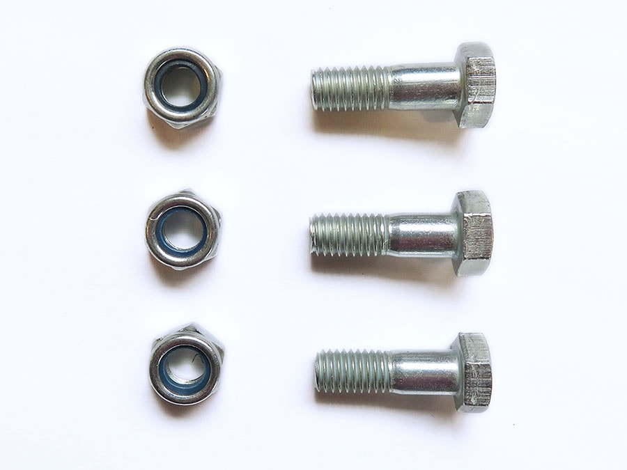 Premium PTO Shaft Shear Bolts (Set of 3) (Includes Nylon Locknut ...