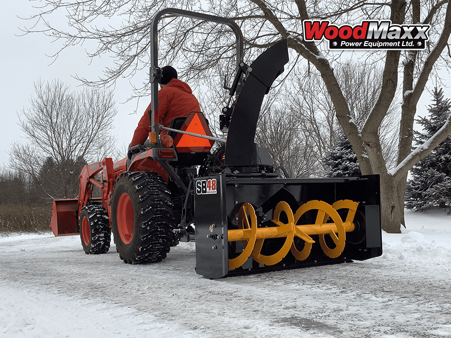 PTO Snow Blowers WoodMaxx 48 Inch Snow Blower