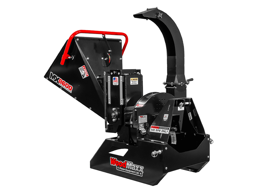 WoodMaxx MX-8600 studio photo on white background, rear view