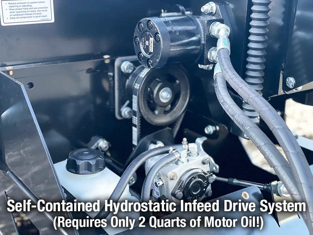 MX-8600 POW-R-TORQ hydrostatic infeed drive system