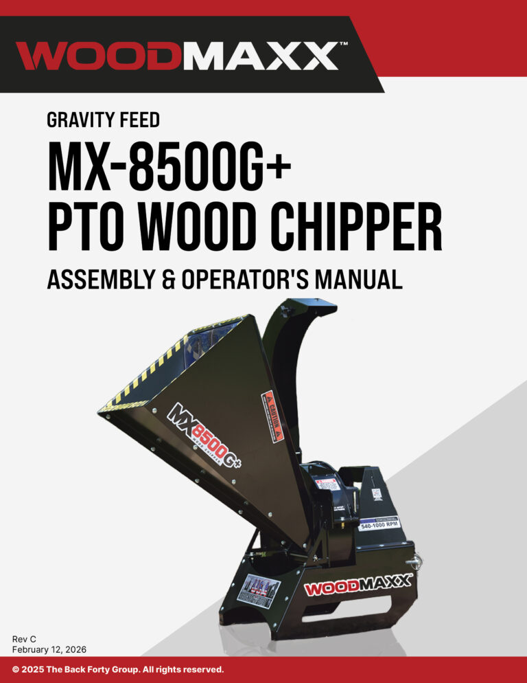 Manuals for Wood Chippers, Flail Mowers, Snow Blowers & More