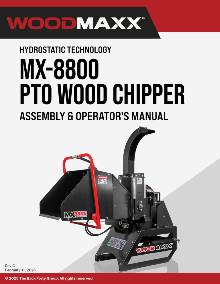 Manuals for Wood Chippers, Flail Mowers, Snow Blowers & More