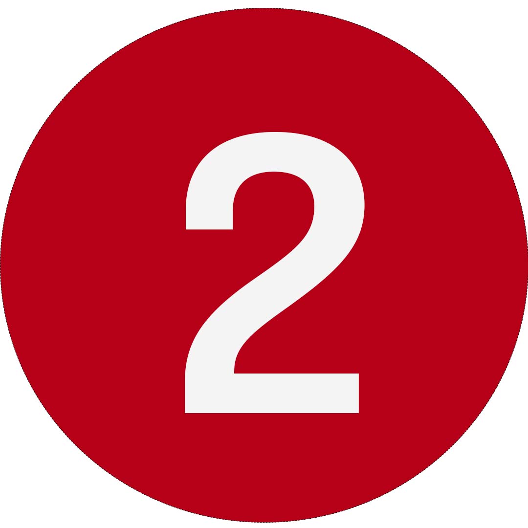 woodmaxx-number-2 Red circle with the number 2, indicating a step or item on a list for clear navigation on the page.
